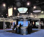 Flexible Picture Systems at InfoComm 2011 showing Image AnyPlace with geometry correction and edge blending